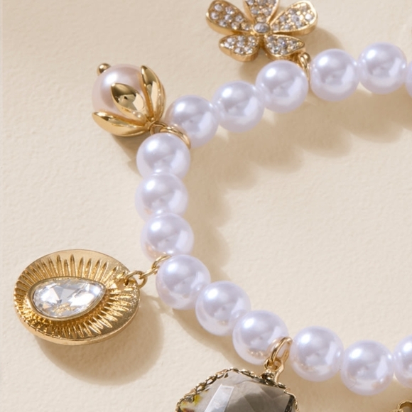 Mary Pearl Charm Bracelet - Picture 2 of 4
